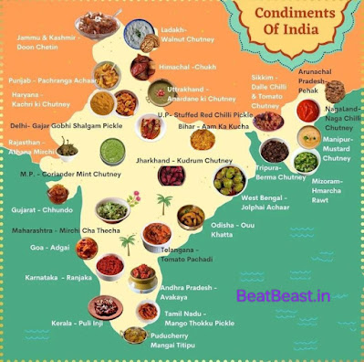 condiments map of India