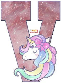 Abecedario Sueños de Unicornio. Unicorn Dreams Abc.