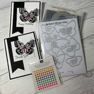 Craft product used to create butterfly greeting cards