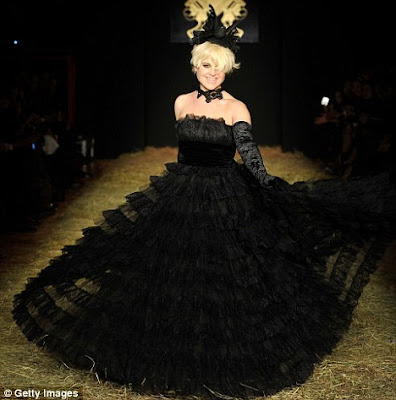 Take for instance this black wedding dress worn by Kelly Osbourne