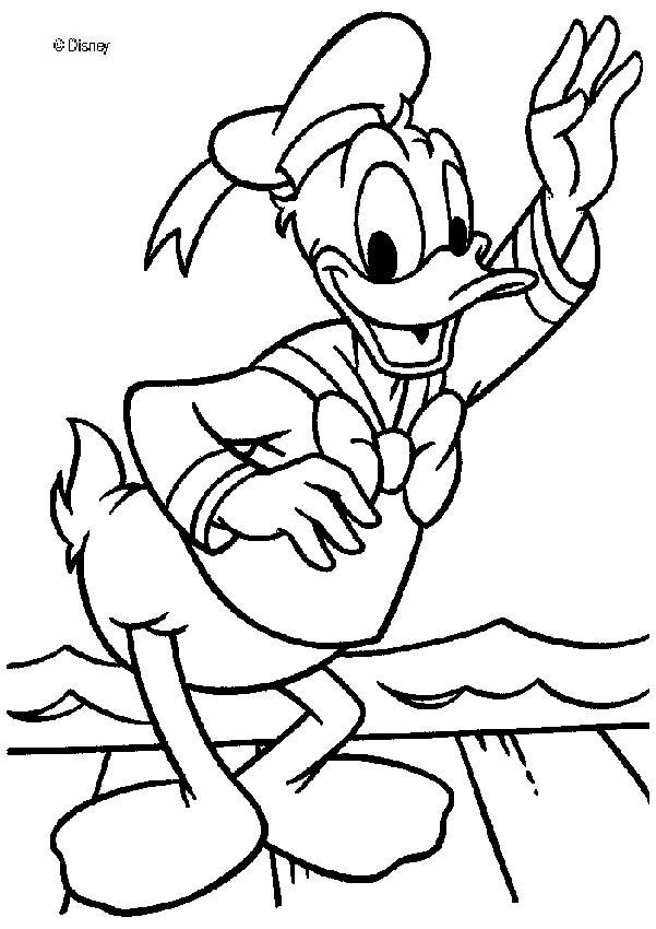 Download Free Disney Donald Duck Coloring Pages