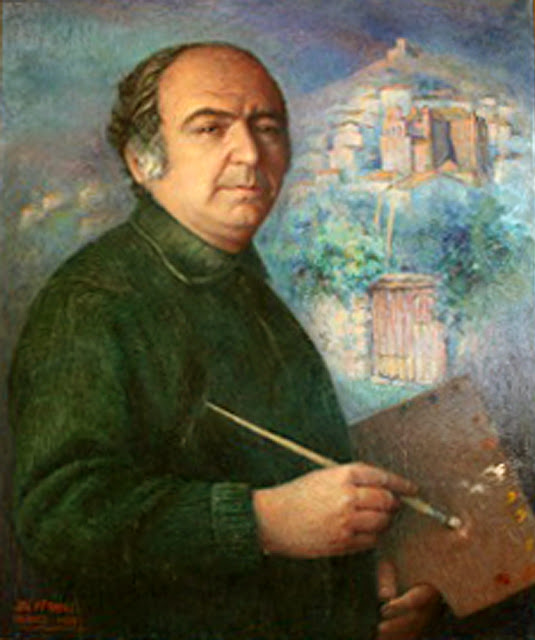 José María Franco Gutiérrez, Self Portrait, Portraits of Painters, José María Franco, Fine arts, Portraits of painters blog, Paintings of José María Franco, Painter José María Franco 