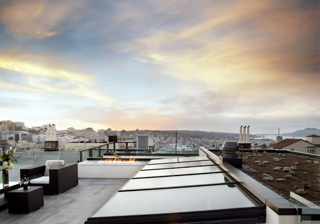 Breathless view from a roof-terrace