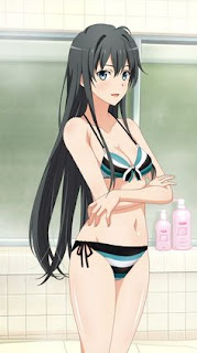 cute anime girl in a bikini