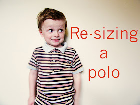 Polo Shirt Refashion tutorial