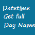 get day name datetime c#