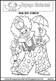 Desenho palhaço para colorir