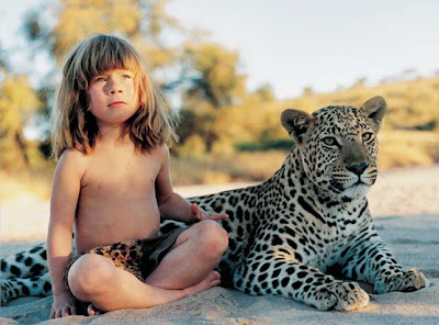 Tippy with a leopard