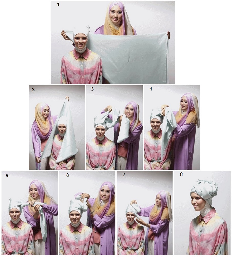 Gambar Tutorial Style Hijab Modern Dan Modis Ala Dian Pelangi