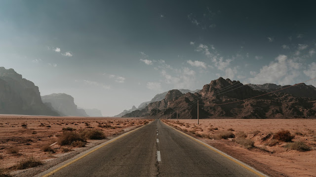 Desert Road Hd Wallpaper