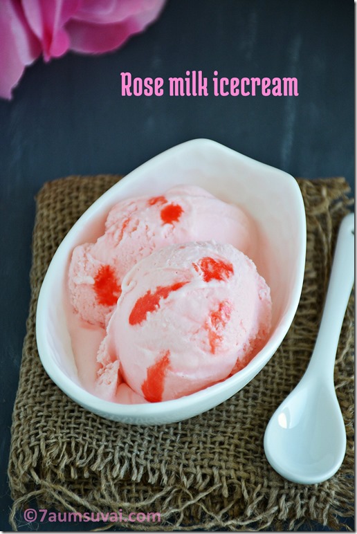 Rose milk icecream 
