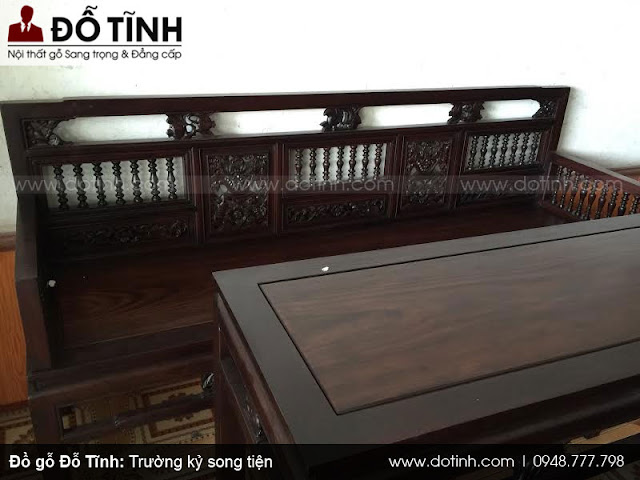 Trường kỷ song tiện mẫu 03 - Bộ trường kỷ đẹp nhất vịnh Bắc Bộ