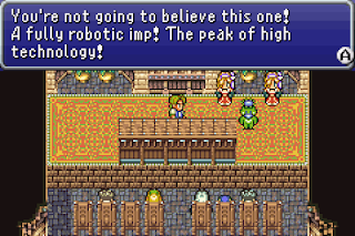 A Robotic Imp goes up for sale in Jidoor's Auction House in Final Fantasy VI.