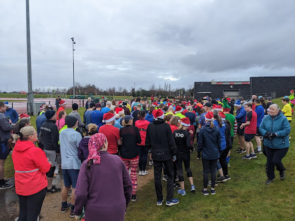 Start area at Ormskirk parkrun