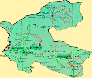 Chamba map- Chamba india-Chamba Himachal- Famous Places in India