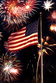 US Flag Fireworks