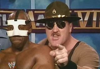 WWF / WWE: WRESTLEMANIA 8 - Sgt. Slaughter and Virgil teamed up with The Big Boss Man and Jim Duggan in an eight-man tag match
