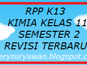 RPP k13 Kimia Kelas 11 SMA/SMK Semester 2 Revisi 2019