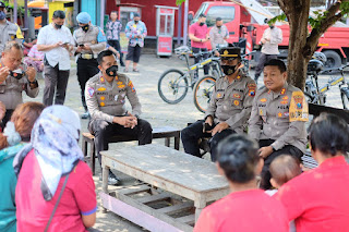  Pastikan Kamtibmas Aman, Kapolres Blitar Kota Patroli Sepeda Sigap