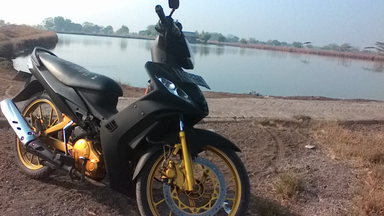 Modifikasi Jupiter Mx Hitam Dop