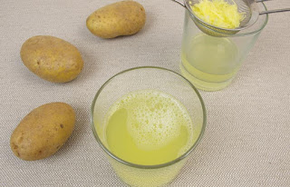 Kartoffelsaftspray für super frische Haut