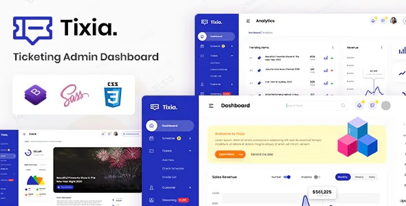 Best Ticketing Admin Dashboard Template