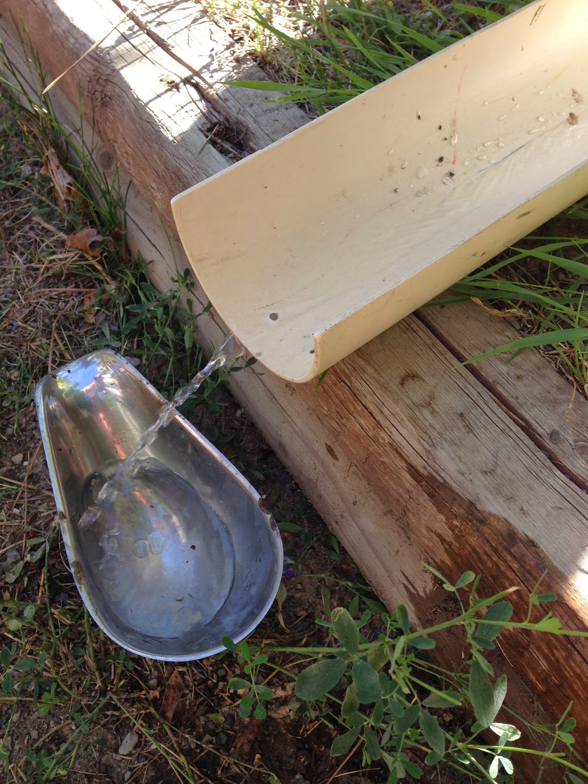 Water trough, Water play.