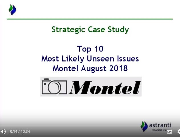 Top 10 Issues video for MCS August 2018 - CIMA Management Case Study - Montel