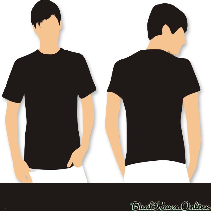 500 Gambar  Baju Hitam Polos  Muka Belakang HD Paling Keren 