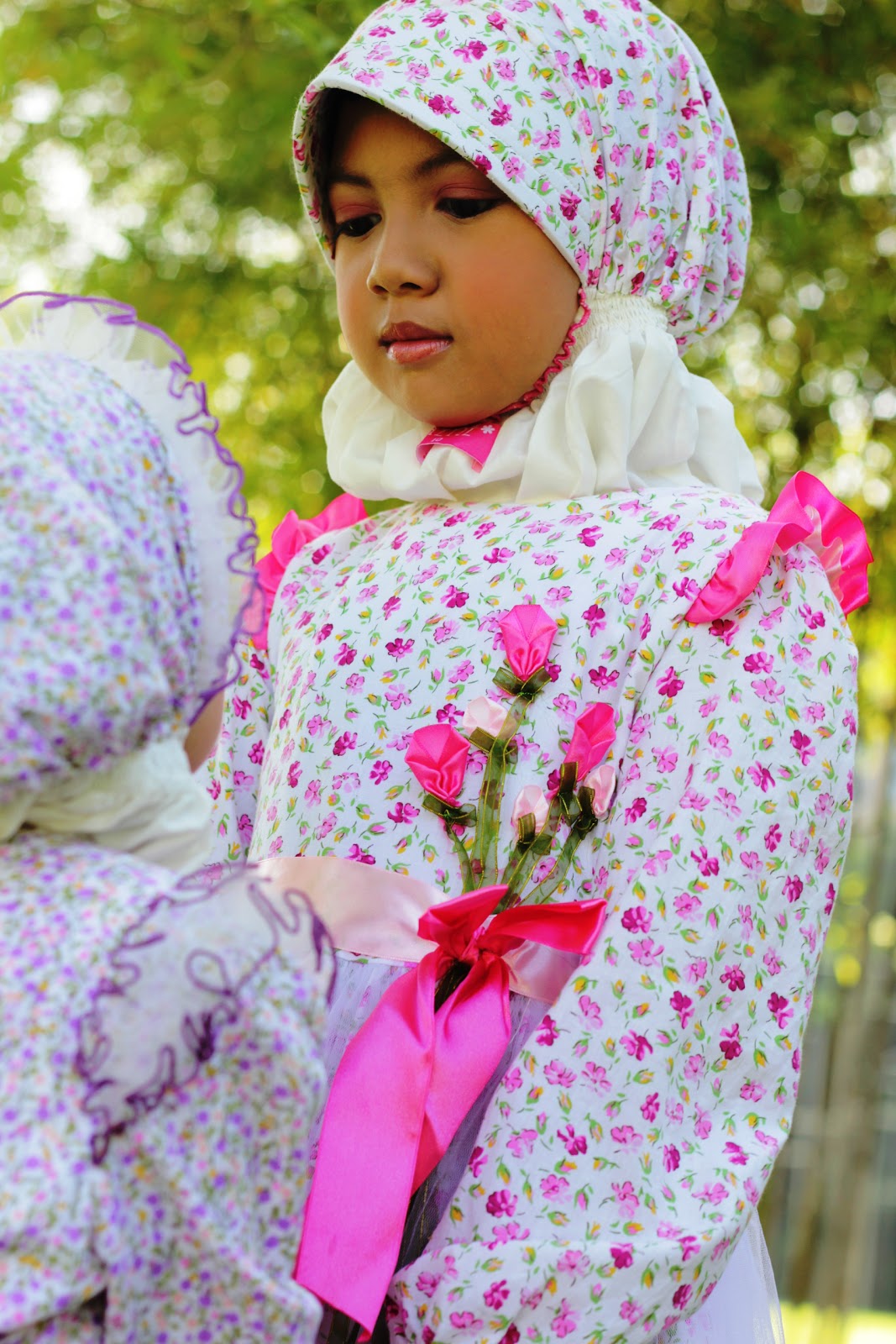 Mylilmuslimah Boutique Gaun  Flower Princess