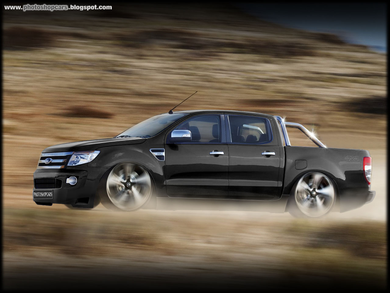 Nova Ford Ranger DUB, rebaixada e rodas 22