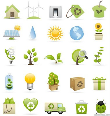 Iconos en vector de ecología gratis - pc escritorio