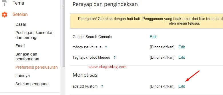 Cara Aktifkan Ads.txt pada Blogger Anda