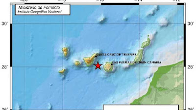 Terremoto entre Gran Canaria y Tenerife, 22 enero