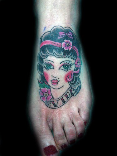 sample tattoos best tatoo foot women Posted by nyetnyet at 759 PM