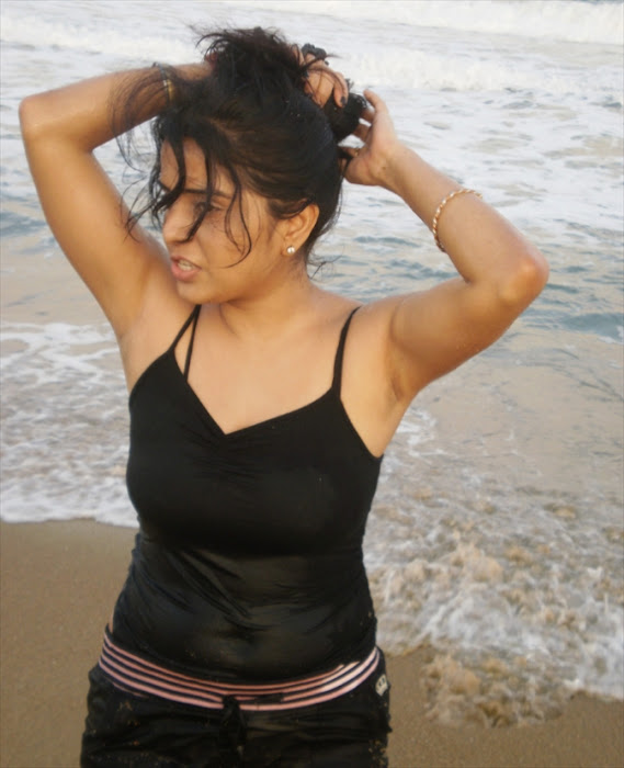 Prachee Adhikari Black Dress At Beach Photo Gallery