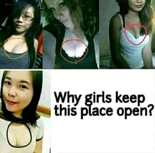 why women expose their cleavage.