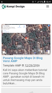 Template AMP blogger gratis kompi design