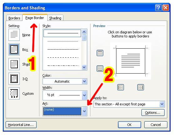 word 2007, microsoft office, microsoft office word 2007, cara memberi border di word, border indah, cara menambah border