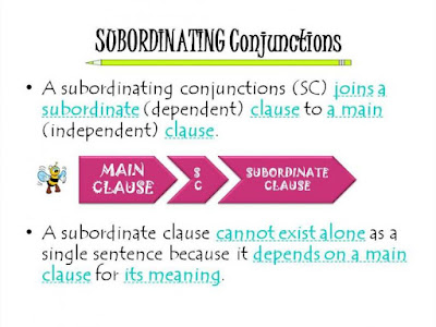 subordinating conjunctions