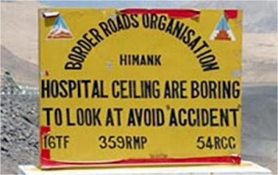 funny road signs