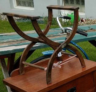 Upcycled Luggage Rack