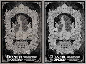 The Phantom of the Opera Movie Poster Screen Print by Timothy Pittides x Mad Duck Posters – Regular & Metallic Variant