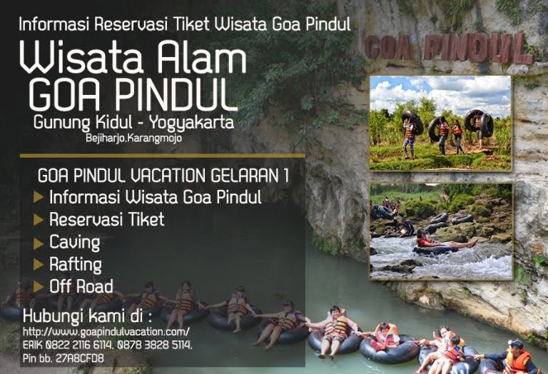 Nature Tourism Goa Pindul | Yogyakarta | COLLECTION OF TOURISM INDONESIA