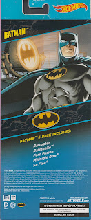 Back of Hot Wheels Batman 5-Pack 2015