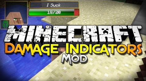 Damage Indicators Mod para Minecraft 1.7.2