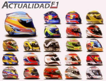 cascos pilotos f1 2013