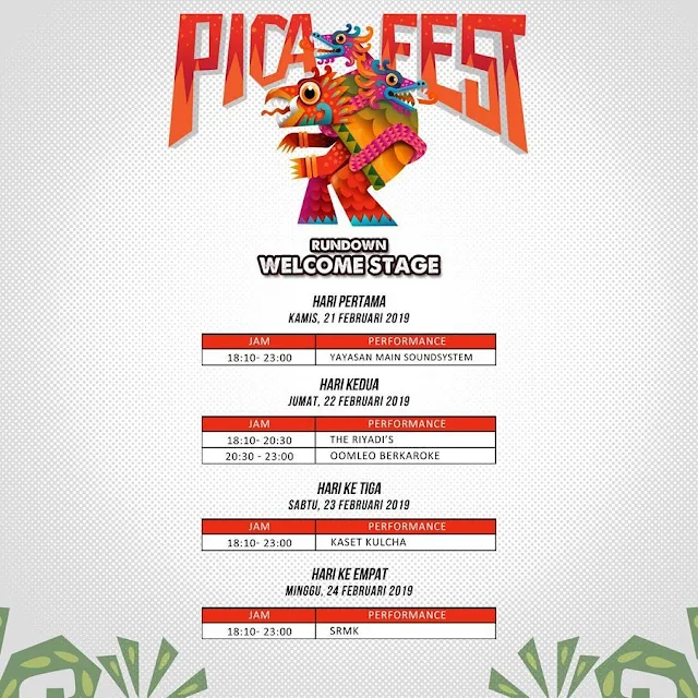 Pica Fest 2019 Berlokasi di Tempat yang Berbeda