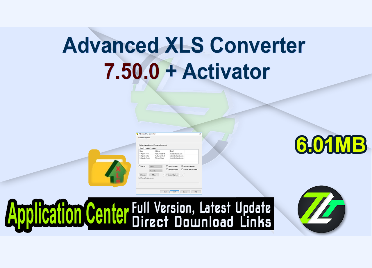 Advanced XLS Converter 7.50.0 + Activator