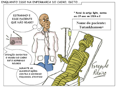 Resultado de imagem para charges enquanto isso na enfermaria do cairo